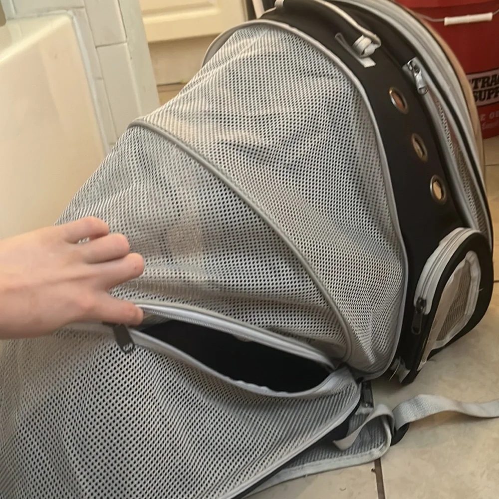Extendable cat back pack